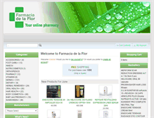 Tablet Screenshot of farmaciadelaflor.com